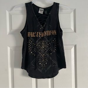 Women’s Harley Davidson tank top S black 100% cotton